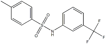 4-methyl-N-[3-(trifluoromethyl)phenyl]benzenesulfonamide Struktur