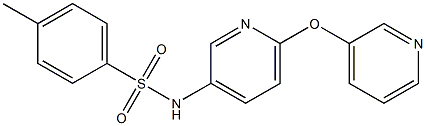 N1-[6-(3-pyridyloxy)-3-pyridyl]-4-methylbenzene-1-sulfonamide Struktur