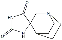 2'H,5'H-spiro[4-azabicyclo[2.2.2]octane-2,4'-imidazolidine]-2',5'-dione Struktur