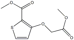 methyl 3-(2-methoxy-2-oxoethoxy)-2-thiophenecarboxylate Struktur