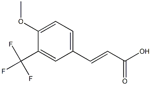 (E)-3-(3-(trifluoromethyl)-4-methoxyphenyl)acrylic acid Struktur