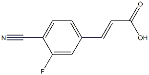 (E)-3-(4-cyano-3-fluorophenyl)acrylic acid Struktur