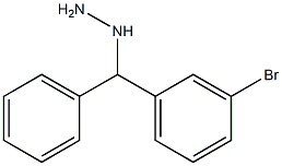 1-((3-bromophenyl)(phenyl)methyl)hydrazine Struktur