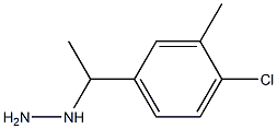 1-(1-(4-chloro-3-methylphenyl)ethyl)hydrazine Struktur