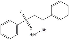 1-(1-phenyl-2-(phenylsulfonyl)ethyl)hydrazine Struktur