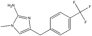 1-methyl-4-(4-trifluoromethylbenzyl)-1H-imidazol-2-amine Struktur