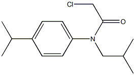 2-chloro-N-isobutyl-N-(4-isopropylphenyl)acetamide Structure