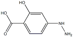 4-hydrazinyl-2-hydroxybenzoic acid Struktur