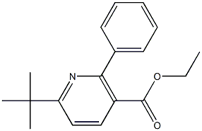 ethyl 6-tert-butyl-2-phenylnicotinate Struktur