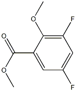 methyl 3,5-difluoro-2-methoxybenzoate Struktur