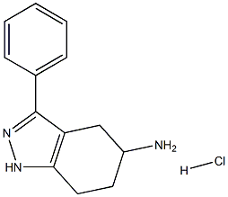 3-phenyl-4,5,6,7-tetrahydro-1H-indazol-5-amine hydrochloride Struktur