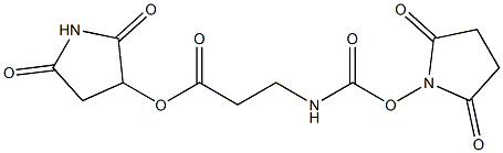 Succinimidyloxycarbonyl-b-alanine-hydroxysuccinimide ester Struktur