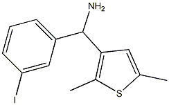 (2,5-dimethylthiophen-3-yl)(3-iodophenyl)methanamine Struktur