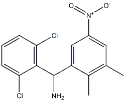 (2,6-dichlorophenyl)(2,3-dimethyl-5-nitrophenyl)methanamine Struktur