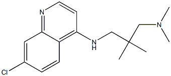 (2-{[(7-chloroquinolin-4-yl)amino]methyl}-2-methylpropyl)dimethylamine Struktur