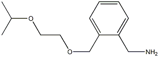 (2-{[2-(propan-2-yloxy)ethoxy]methyl}phenyl)methanamine Struktur