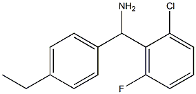 (2-chloro-6-fluorophenyl)(4-ethylphenyl)methanamine Struktur