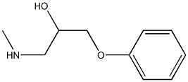 (2-hydroxy-3-phenoxypropyl)(methyl)amine Struktur