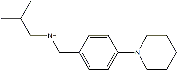 (2-methylpropyl)({[4-(piperidin-1-yl)phenyl]methyl})amine Struktur