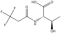 (2S,3R)-3-hydroxy-2-[(3,3,3-trifluoropropanoyl)amino]butanoic acid Struktur