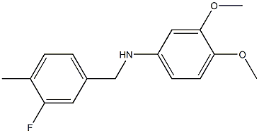 (3,4-dimethoxyphenyl)(3-fluoro-4-methylphenyl)methylamine Struktur