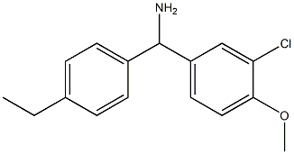 (3-chloro-4-methoxyphenyl)(4-ethylphenyl)methanamine Struktur