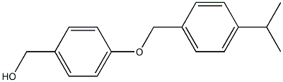 (4-{[4-(propan-2-yl)phenyl]methoxy}phenyl)methanol Struktur