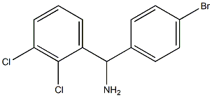 (4-bromophenyl)(2,3-dichlorophenyl)methanamine Struktur