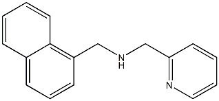 (naphthalen-1-ylmethyl)(pyridin-2-ylmethyl)amine Struktur