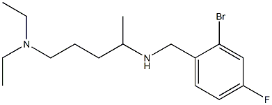 [(2-bromo-4-fluorophenyl)methyl][5-(diethylamino)pentan-2-yl]amine Struktur