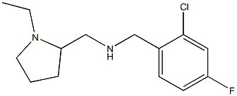 [(2-chloro-4-fluorophenyl)methyl][(1-ethylpyrrolidin-2-yl)methyl]amine Struktur