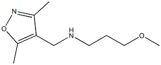 [(3,5-dimethyl-1,2-oxazol-4-yl)methyl](3-methoxypropyl)amine Struktur