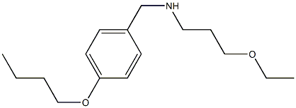 [(4-butoxyphenyl)methyl](3-ethoxypropyl)amine Struktur