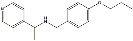 [(4-propoxyphenyl)methyl][1-(pyridin-4-yl)ethyl]amine Struktur