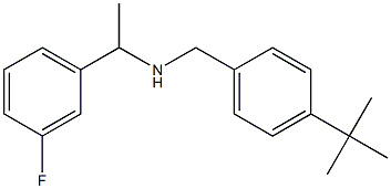 [(4-tert-butylphenyl)methyl][1-(3-fluorophenyl)ethyl]amine Struktur