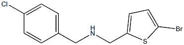 [(5-bromothiophen-2-yl)methyl][(4-chlorophenyl)methyl]amine Struktur