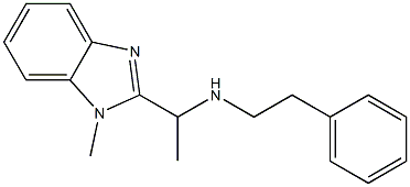 [1-(1-methyl-1H-1,3-benzodiazol-2-yl)ethyl](2-phenylethyl)amine Struktur