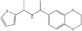 [1-(2,3-dihydro-1,4-benzodioxin-6-yl)ethyl][1-(thiophen-2-yl)ethyl]amine Struktur