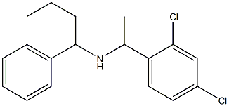 [1-(2,4-dichlorophenyl)ethyl](1-phenylbutyl)amine Struktur