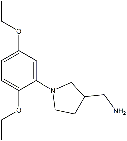 [1-(2,5-diethoxyphenyl)pyrrolidin-3-yl]methylamine Struktur