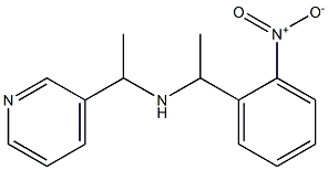 [1-(2-nitrophenyl)ethyl][1-(pyridin-3-yl)ethyl]amine Struktur