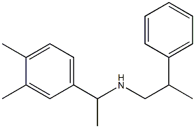 [1-(3,4-dimethylphenyl)ethyl](2-phenylpropyl)amine Struktur