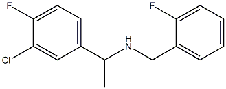 [1-(3-chloro-4-fluorophenyl)ethyl][(2-fluorophenyl)methyl]amine Struktur