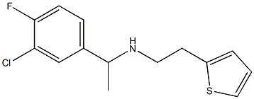 [1-(3-chloro-4-fluorophenyl)ethyl][2-(thiophen-2-yl)ethyl]amine Struktur