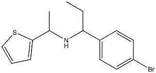 [1-(4-bromophenyl)propyl][1-(thiophen-2-yl)ethyl]amine Struktur