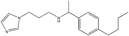 [1-(4-butylphenyl)ethyl][3-(1H-imidazol-1-yl)propyl]amine Struktur