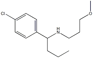 [1-(4-chlorophenyl)butyl](3-methoxypropyl)amine Struktur