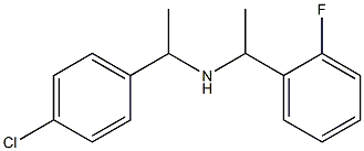 [1-(4-chlorophenyl)ethyl][1-(2-fluorophenyl)ethyl]amine Struktur