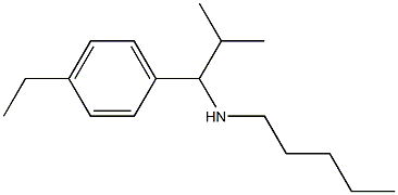 [1-(4-ethylphenyl)-2-methylpropyl](pentyl)amine Struktur