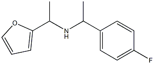 [1-(4-fluorophenyl)ethyl][1-(furan-2-yl)ethyl]amine Struktur